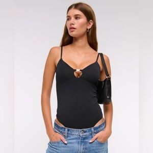 Like New Abercrombie Black Women's Bodysuit